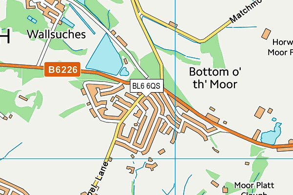 BL6 6QS map - OS VectorMap District (Ordnance Survey) BL6 6QS map - OS VectorMap District (Ordnance Survey)