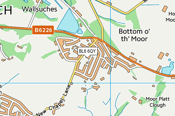 BL6 6QY map - OS VectorMap District (Ordnance Survey) BL6 6QY map - OS VectorMap District (Ordnance Survey)