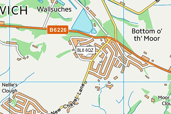 BL6 6QZ map - OS VectorMap District (Ordnance Survey) BL6 6QZ map - OS VectorMap District (Ordnance Survey)