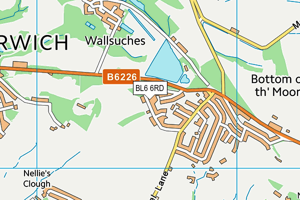 BL6 6RD map - OS VectorMap District (Ordnance Survey) BL6 6RD map - OS VectorMap District (Ordnance Survey)