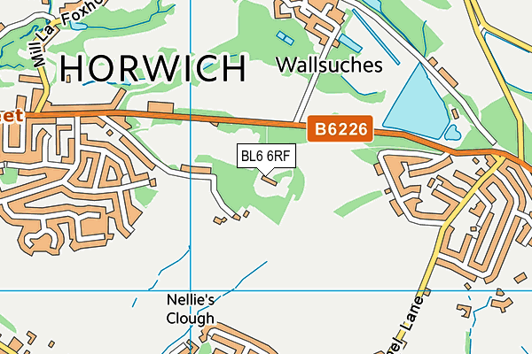 BL6 6RF map - OS VectorMap District (Ordnance Survey) BL6 6RF map - OS VectorMap District (Ordnance Survey)