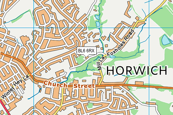 BL6 6RX map - OS VectorMap District (Ordnance Survey) BL6 6RX map - OS VectorMap District (Ordnance Survey)