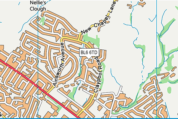 BL6 6TD map - OS VectorMap District (Ordnance Survey) BL6 6TD map - OS VectorMap District (Ordnance Survey)