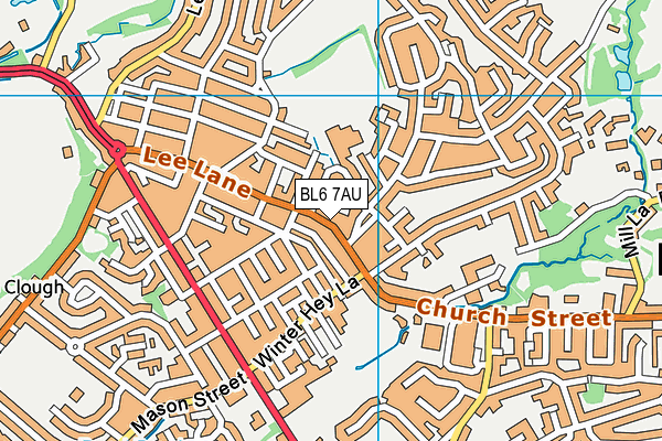 BL6 7AU map - OS VectorMap District (Ordnance Survey) BL6 7AU map - OS VectorMap District (Ordnance Survey)