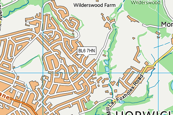 BL6 7HN map - OS VectorMap District (Ordnance Survey) BL6 7HN map - OS VectorMap District (Ordnance Survey)