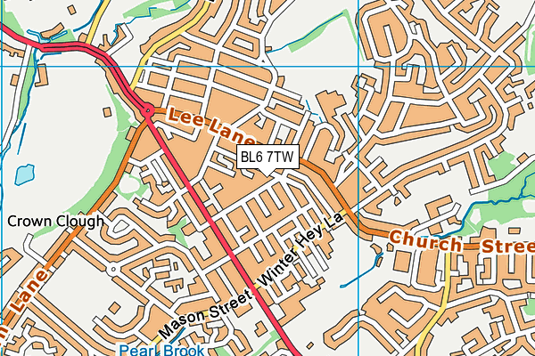 BL6 7TW map - OS VectorMap District (Ordnance Survey) BL6 7TW map - OS VectorMap District (Ordnance Survey)