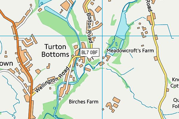 BL7 0BF map - OS VectorMap District (Ordnance Survey) BL7 0BF map - OS VectorMap District (Ordnance Survey)