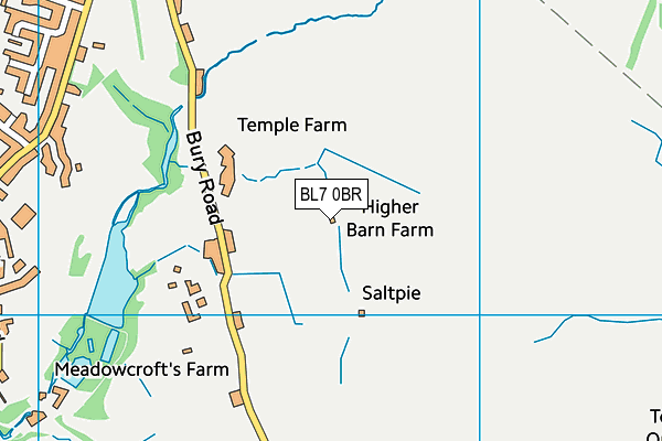 BL7 0BR map - OS VectorMap District (Ordnance Survey) BL7 0BR map - OS VectorMap District (Ordnance Survey)