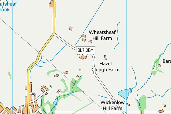 BL7 0BY map - OS VectorMap District (Ordnance Survey) BL7 0BY map - OS VectorMap District (Ordnance Survey)
