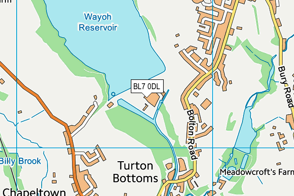 BL7 0DL map - OS VectorMap District (Ordnance Survey) BL7 0DL map - OS VectorMap District (Ordnance Survey)