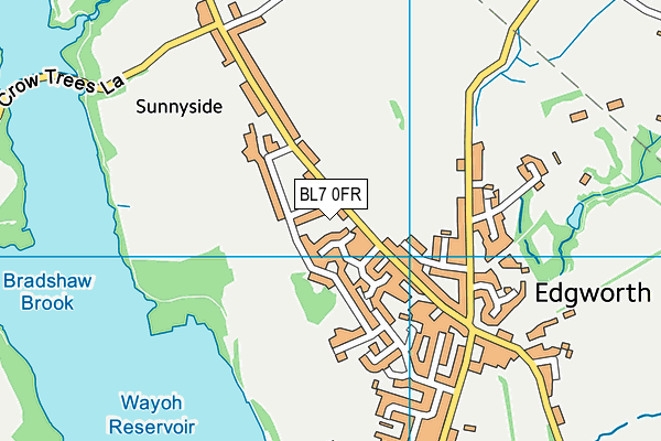 BL7 0FR map - OS VectorMap District (Ordnance Survey) BL7 0FR map - OS VectorMap District (Ordnance Survey)