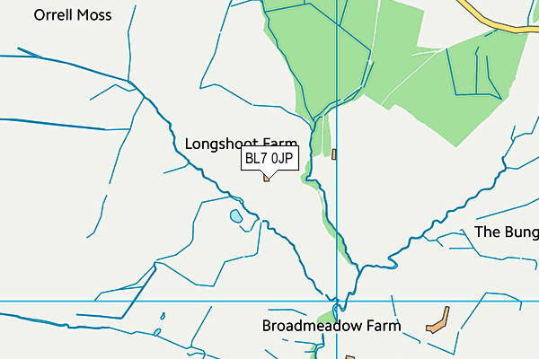 BL7 0JP map - OS VectorMap District (Ordnance Survey) BL7 0JP map - OS VectorMap District (Ordnance Survey)