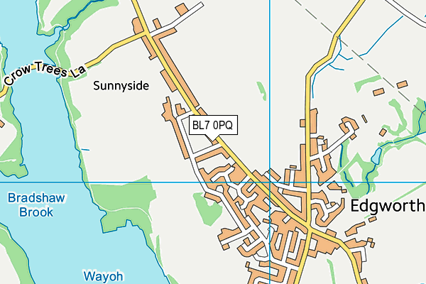 BL7 0PQ map - OS VectorMap District (Ordnance Survey) BL7 0PQ map - OS VectorMap District (Ordnance Survey)