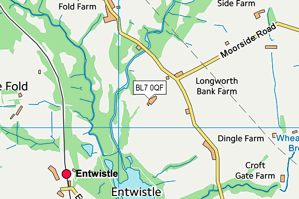 BL7 0QF map - OS VectorMap District (Ordnance Survey) BL7 0QF map - OS VectorMap District (Ordnance Survey)