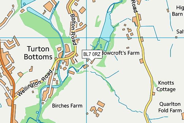 BL7 0RZ map - OS VectorMap District (Ordnance Survey) BL7 0RZ map - OS VectorMap District (Ordnance Survey)