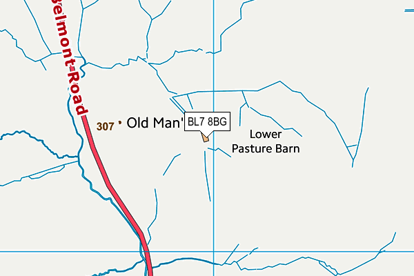 BL7 8BG map - OS VectorMap District (Ordnance Survey) BL7 8BG map - OS VectorMap District (Ordnance Survey)