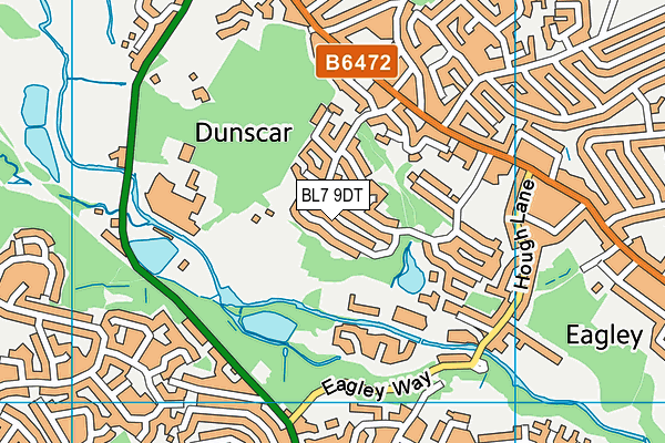 BL7 9DT map - OS VectorMap District (Ordnance Survey) BL7 9DT map - OS VectorMap District (Ordnance Survey)