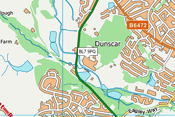 BL7 9PQ map - OS VectorMap District (Ordnance Survey) BL7 9PQ map - OS VectorMap District (Ordnance Survey)