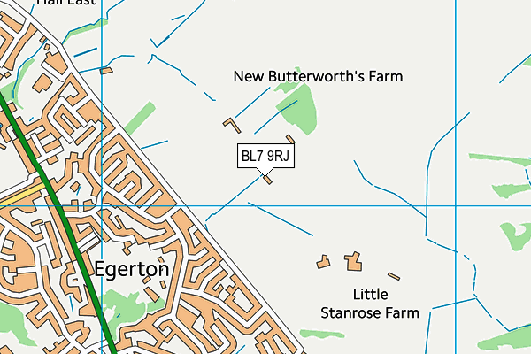 BL7 9RJ map - OS VectorMap District (Ordnance Survey) BL7 9RJ map - OS VectorMap District (Ordnance Survey)