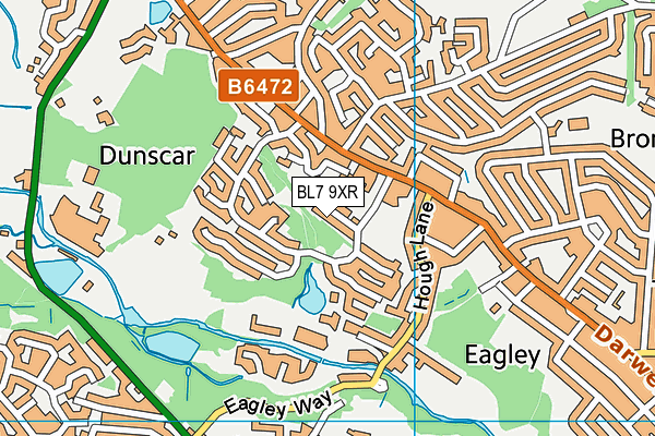 BL7 9XR map - OS VectorMap District (Ordnance Survey) BL7 9XR map - OS VectorMap District (Ordnance Survey)