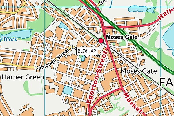 BL78 1AP map - OS VectorMap District (Ordnance Survey) BL78 1AP map - OS VectorMap District (Ordnance Survey)