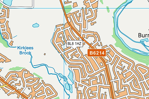 BL8 1HZ map - OS VectorMap District (Ordnance Survey) BL8 1HZ map - OS VectorMap District (Ordnance Survey)