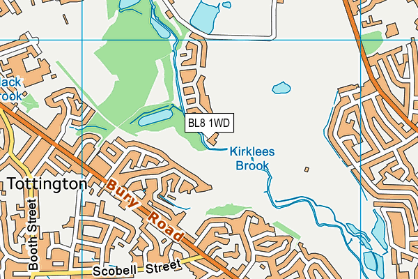 BL8 1WD map - OS VectorMap District (Ordnance Survey) BL8 1WD map - OS VectorMap District (Ordnance Survey)