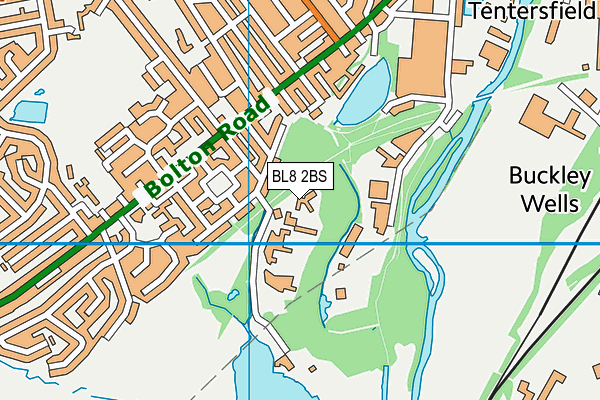 BL8 2BS map - OS VectorMap District (Ordnance Survey) BL8 2BS map - OS VectorMap District (Ordnance Survey)