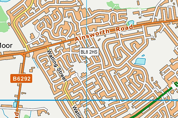 BL8 2HS map - OS VectorMap District (Ordnance Survey) BL8 2HS map - OS VectorMap District (Ordnance Survey)