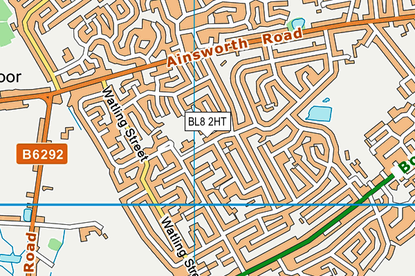BL8 2HT map - OS VectorMap District (Ordnance Survey) BL8 2HT map - OS VectorMap District (Ordnance Survey)