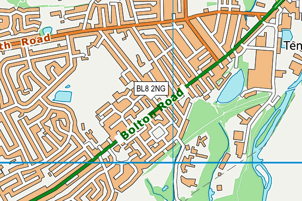 BL8 2NG map - OS VectorMap District (Ordnance Survey) BL8 2NG map - OS VectorMap District (Ordnance Survey)