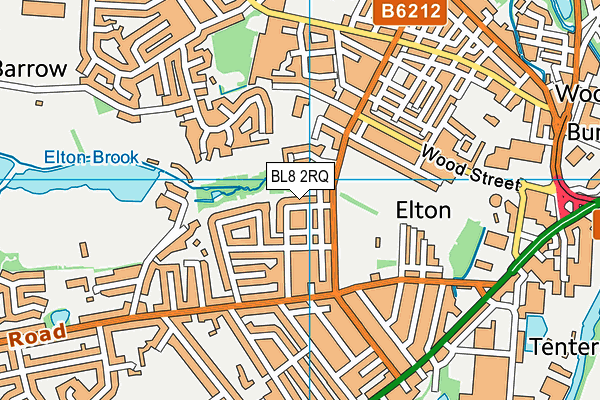 BL8 2RQ map - OS VectorMap District (Ordnance Survey)