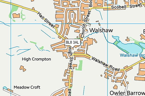 BL8 3AL map - OS VectorMap District (Ordnance Survey) BL8 3AL map - OS VectorMap District (Ordnance Survey)