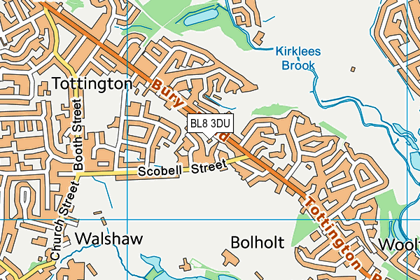 BL8 3DU map - OS VectorMap District (Ordnance Survey) BL8 3DU map - OS VectorMap District (Ordnance Survey)