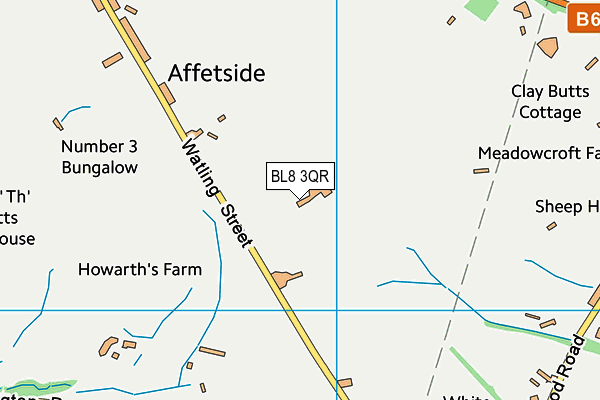 BL8 3QR map - OS VectorMap District (Ordnance Survey) BL8 3QR map - OS VectorMap District (Ordnance Survey)