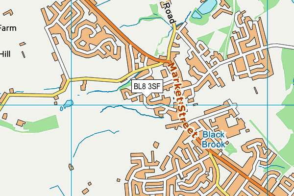 BL8 3SF map - OS VectorMap District (Ordnance Survey) BL8 3SF map - OS VectorMap District (Ordnance Survey)