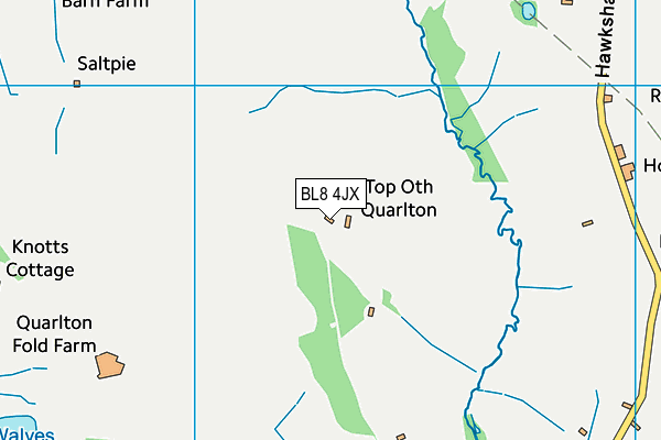 BL8 4JX map - OS VectorMap District (Ordnance Survey) BL8 4JX map - OS VectorMap District (Ordnance Survey)