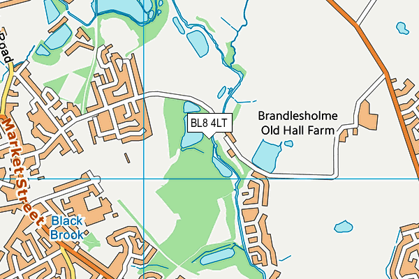 BL8 4LT map - OS VectorMap District (Ordnance Survey) BL8 4LT map - OS VectorMap District (Ordnance Survey)