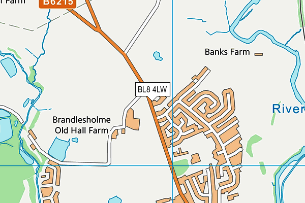 BL8 4LW map - OS VectorMap District (Ordnance Survey) BL8 4LW map - OS VectorMap District (Ordnance Survey)