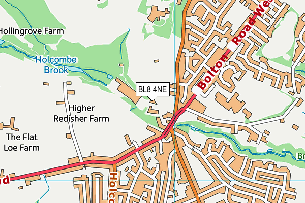 BL8 4NE map - OS VectorMap District (Ordnance Survey) BL8 4NE map - OS VectorMap District (Ordnance Survey)