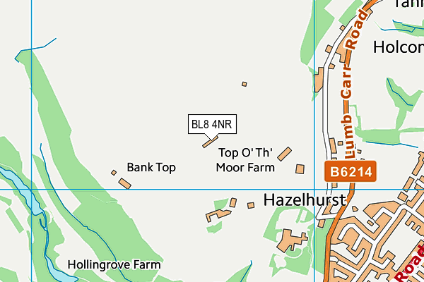 BL8 4NR map - OS VectorMap District (Ordnance Survey) BL8 4NR map - OS VectorMap District (Ordnance Survey)