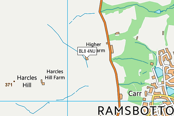 BL8 4NU map - OS VectorMap District (Ordnance Survey) BL8 4NU map - OS VectorMap District (Ordnance Survey)