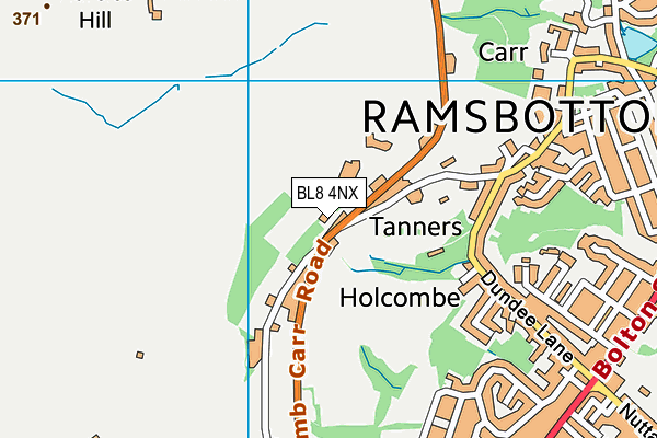 BL8 4NX map - OS VectorMap District (Ordnance Survey) BL8 4NX map - OS VectorMap District (Ordnance Survey)