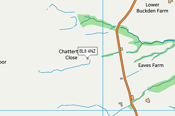 BL8 4NZ map - OS VectorMap District (Ordnance Survey) BL8 4NZ map - OS VectorMap District (Ordnance Survey)