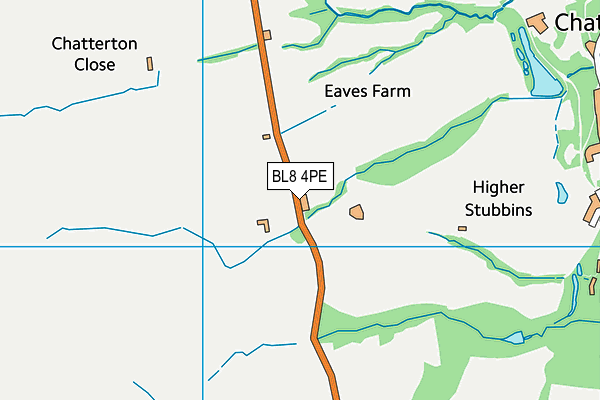 BL8 4PE map - OS VectorMap District (Ordnance Survey) BL8 4PE map - OS VectorMap District (Ordnance Survey)