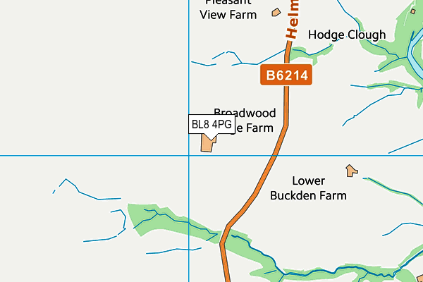 BL8 4PG map - OS VectorMap District (Ordnance Survey) BL8 4PG map - OS VectorMap District (Ordnance Survey)