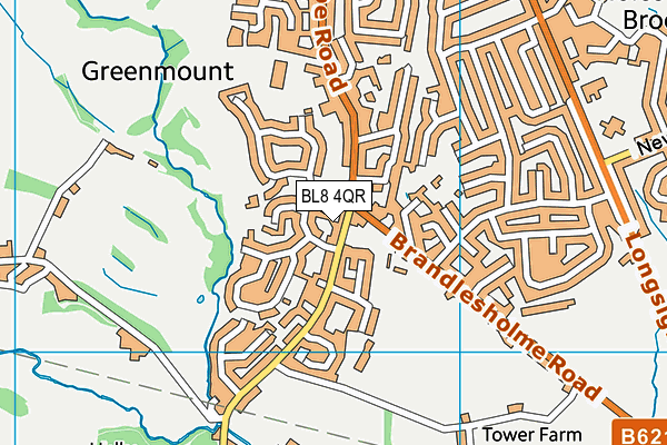 BL8 4QR map - OS VectorMap District (Ordnance Survey) BL8 4QR map - OS VectorMap District (Ordnance Survey)