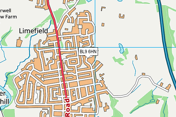 BL9 6HN map - OS VectorMap District (Ordnance Survey) BL9 6HN map - OS VectorMap District (Ordnance Survey)