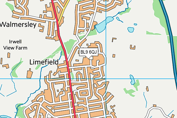 BL9 6QJ map - OS VectorMap District (Ordnance Survey) BL9 6QJ map - OS VectorMap District (Ordnance Survey)