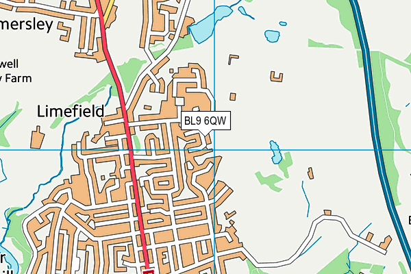 BL9 6QW map - OS VectorMap District (Ordnance Survey) BL9 6QW map - OS VectorMap District (Ordnance Survey)